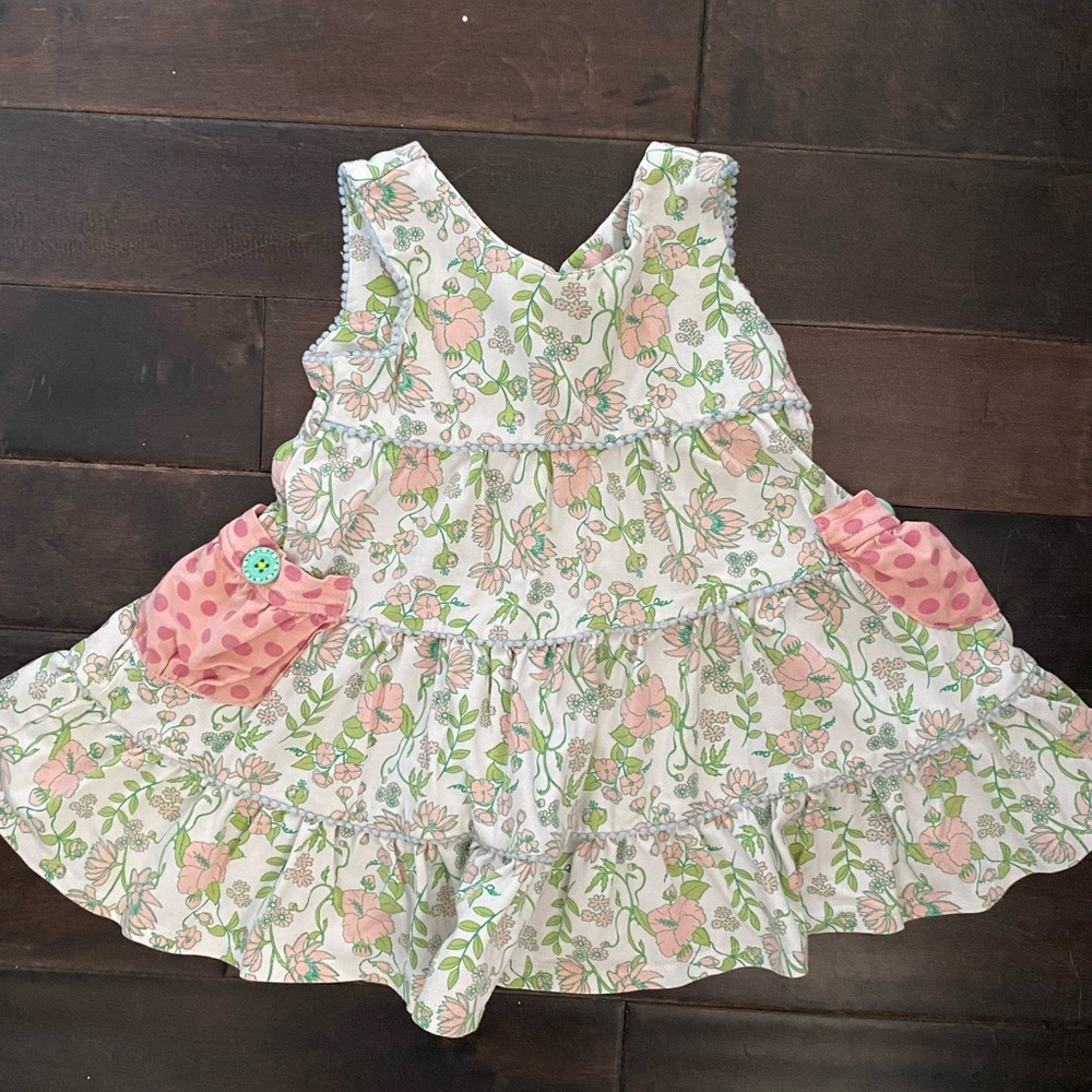 Matilda Jane Floral Ruffle Dress with Diaper cover